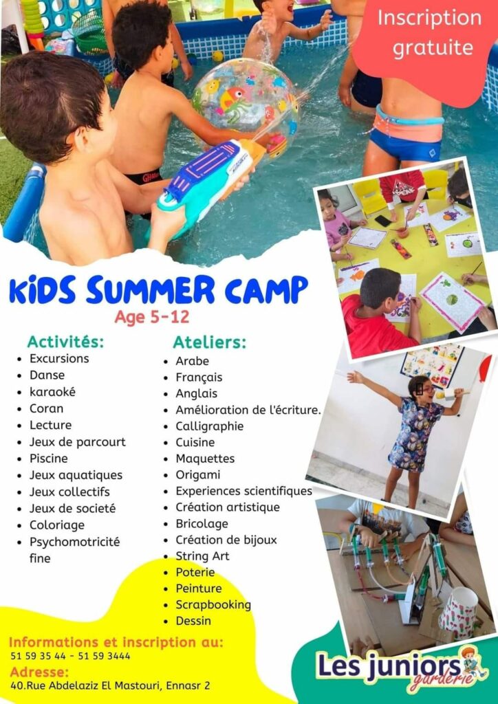 Club d’Été Garderie Les Juniors Ennasr 2