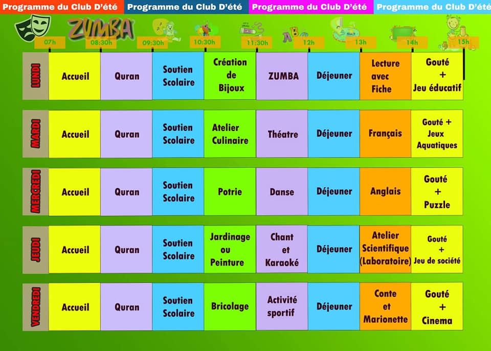 Club d’Été " Les Bourgeons" Franceville