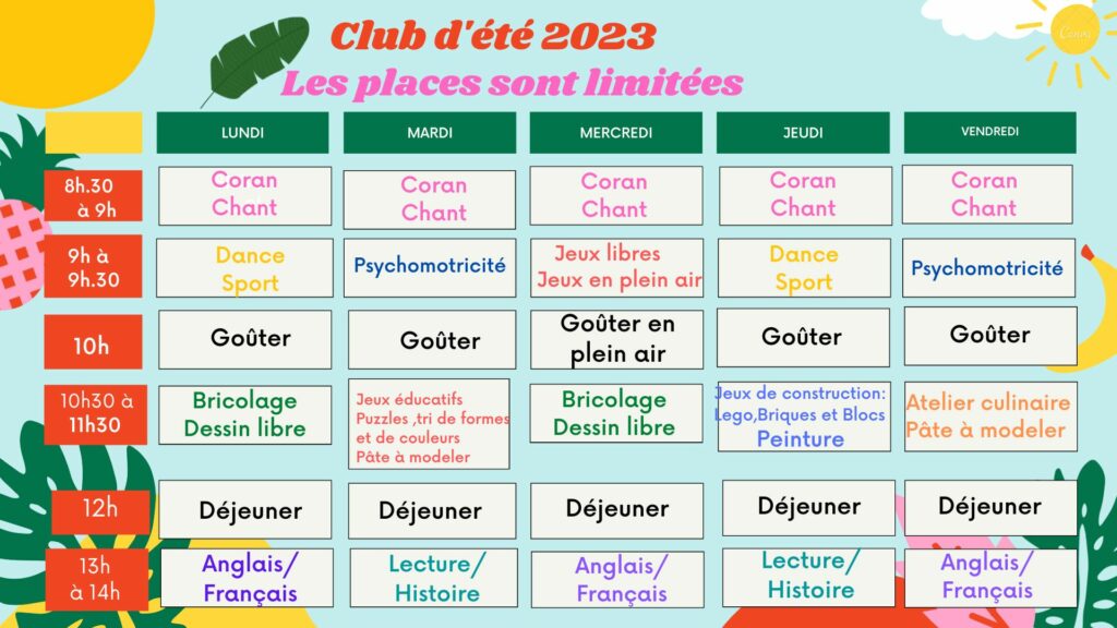 Club d’Été My First Academy L'Aouina